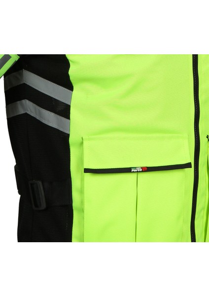 Reklektif Motosiklet Yeleği Sarı