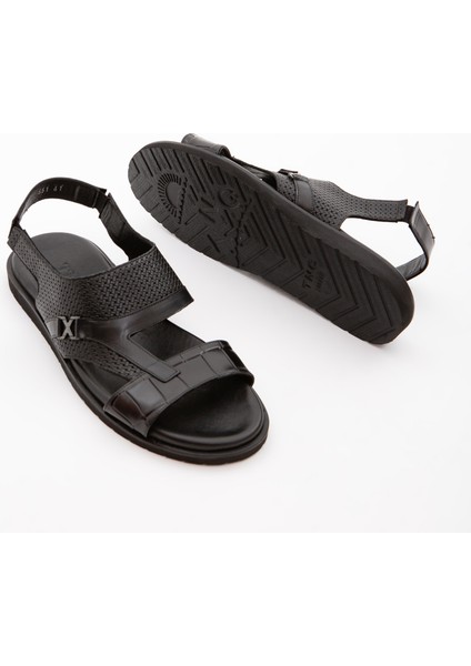 Erkek Derı Günlük Sandalet 537 551 Erk Trlk Y22