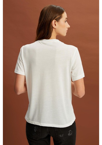 Baskılı Basic T-Shirt (B22-385A)