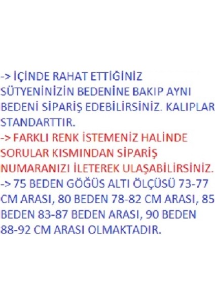 4’lü Günlük 75-80-85-90 Beden Dolgusuz/Desteksiz Balenli Kadın Sütyen