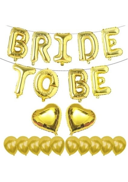Bride To Be Folyo Balon Altın Bekarlığa Veda Balon Seti