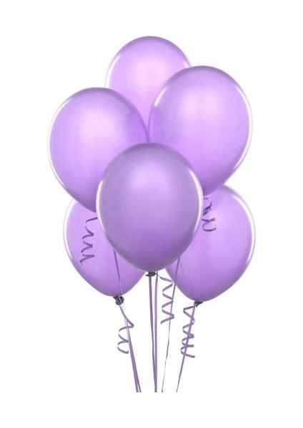 Metalik Açık Violet Balon 10'lu