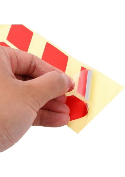 Motosiklet Çamurluk Yıldız Sticker Turuncu Reklektif - 2 Adet