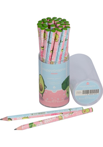 "happy Graphix" Jumbo Kurşun Kalem 4b ,3,5 Mm. Avokado indirimleri