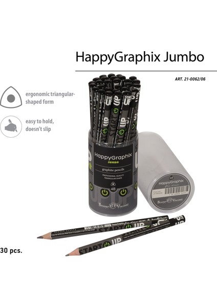 "happy Graphix" Jumbo Kurşun Kalem 4b ,3,5 Mm. Start Up fırsatları