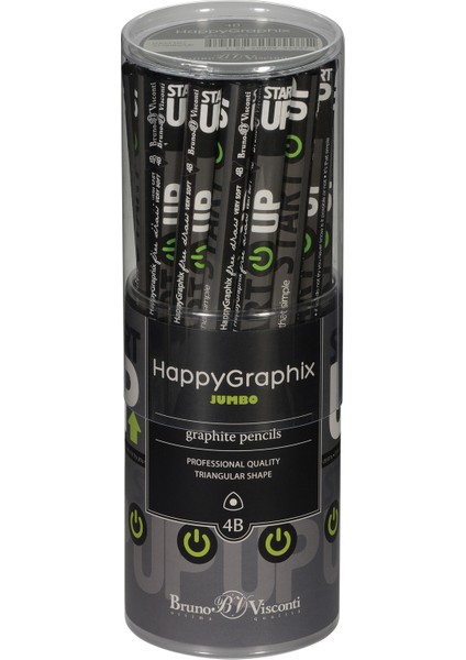 "happy Graphix" Jumbo Kurşun Kalem 4b ,3,5 Mm. Start Up indirimleri