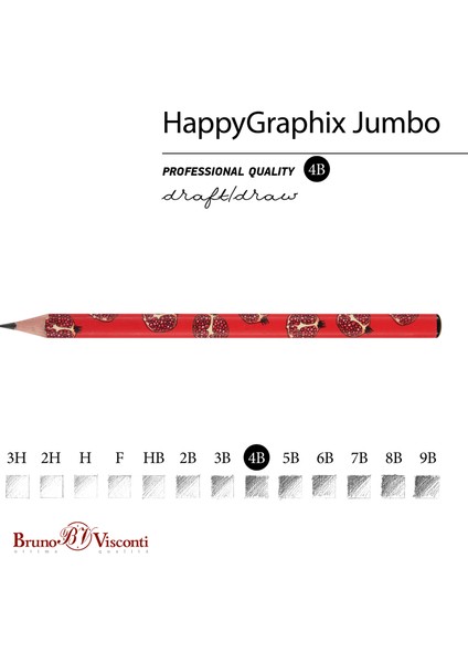 "happy Graphix" Jumbo Kurşun Kalem 4b ,3,5 Mm. Fresh & Fruity fiyatları