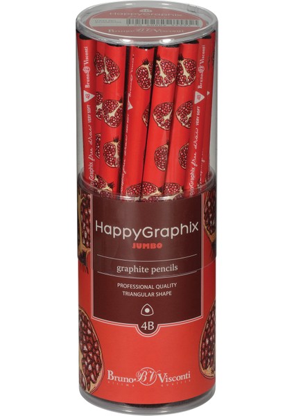 "happy Graphix" Jumbo Kurşun Kalem 4b ,3,5 Mm. Fresh & Fruity indirimleri