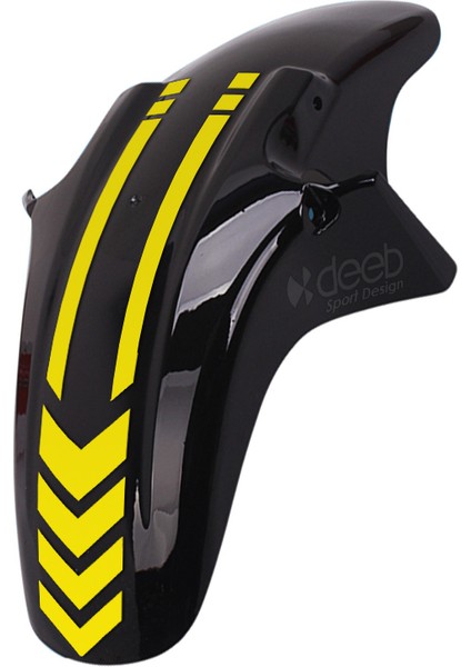 Motosiklet Çamurluk Sticker Mat Sarı Model X- 2 Adet