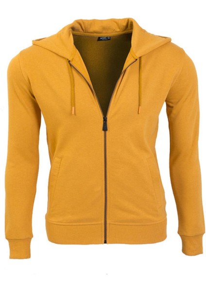 GW0003 - Basic Kapüşonlu Fermuarlı Sweatshirt fiyatları