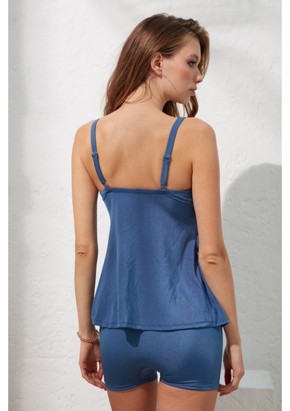 Pierre Cardin Miami Balenli Zarf Tankini Indigo 221504