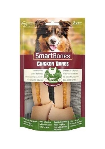 Smartbones 13 cm Tavuklu Düğüm Kemik Medium Köpek Ödülü 2'li