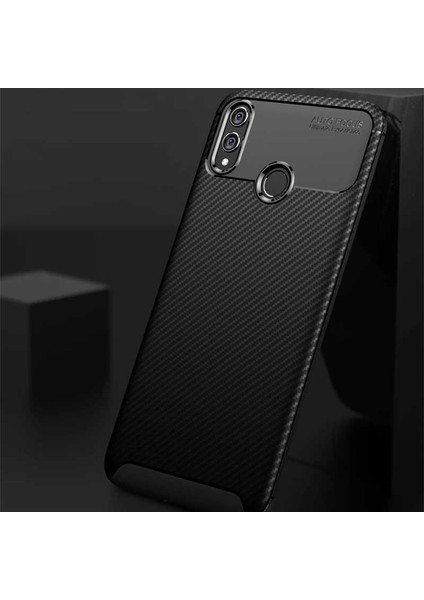 Huawei Honor Play Kılıf Karbon Desenli Yüksek Kalite Negro Silikon Kapak