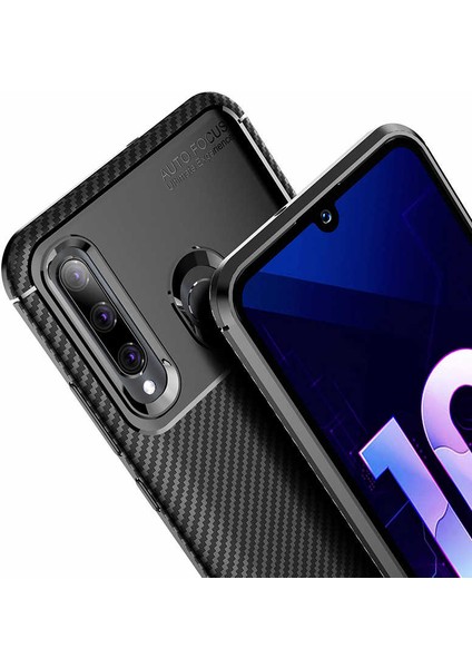 Huawei Honor 20 Lite Kılıf Karbon Desenli Yüksek Kalite Negro Silikon Kapak