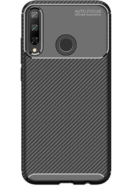 Huawei P40 Lite E Kılıf Karbon Desenli Yüksek Kalite Negro Silikon Kapak