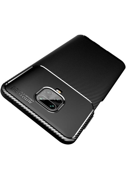 Xiaomi Redmi Note 9s Kılıf Karbon Desenli Yüksek Kalite Negro Silikon Kapak