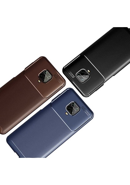 Xiaomi Redmi Note 9s Kılıf Karbon Desenli Yüksek Kalite Negro Silikon Kapak