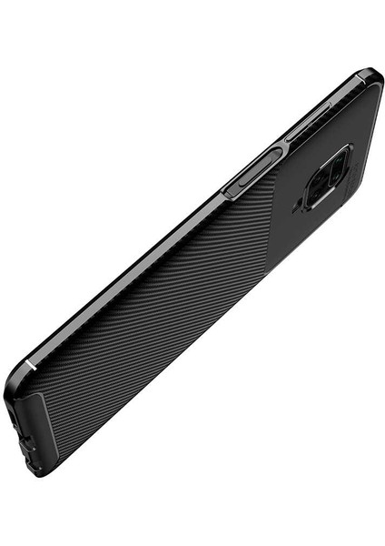 Xiaomi Redmi Note 9s Kılıf Karbon Desenli Yüksek Kalite Negro Silikon Kapak