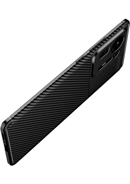 Xiaomi Mi Mix 4 Kılıf Karbon Desenli Yüksek Kalite Negro Silikon Kapak