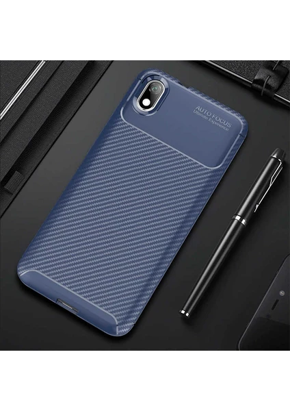 Kip GSM Xiaomi Redmi 7A Kılıf Karbon Desenli Yüksek Kalite Negro Silikon Kapak