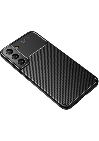 Galaxy S22 Kılıf Karbon Desenli Yüksek Kalite Karbon Desenli Yüksek Kalite Negro Silikon Kapak