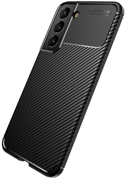 Galaxy S22 Kılıf Karbon Desenli Yüksek Kalite Karbon Desenli Yüksek Kalite Negro Silikon Kapak