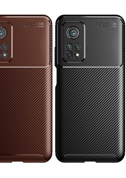 Xiaomi Mi 10T 5g Kılıf Karbon Desenli Yüksek Kalite Negro Silikon Kapak