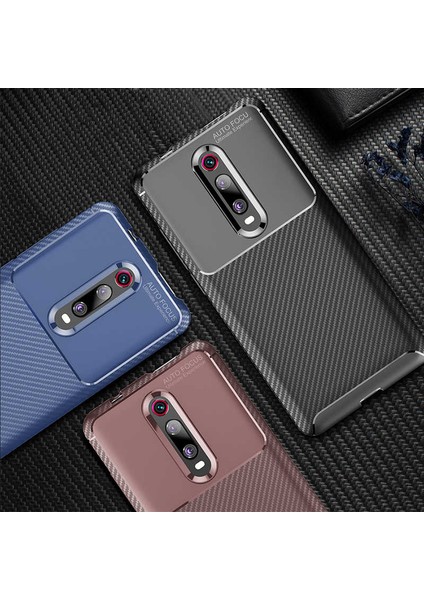 Xiaomi Mi 9t Kılıf Karbon Desenli Yüksek Kalite Negro Silikon Kapak