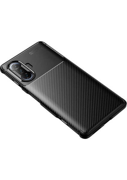 Xiaomi Redmi K40 Gaming Kılıf Karbon Desenli Yüksek Kalite Negro Silikon Kapak