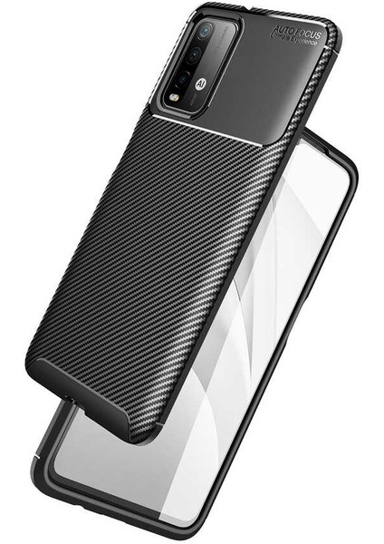 Xiaomi Redmi Note 9 4g Kılıf Karbon Desenli Yüksek Kalite Negro Silikon Kapak