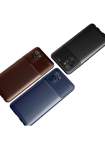 Xiaomi Redmi Note 10 Kılıf Karbon Desenli Yüksek Kalite Negro Silikon Kapak