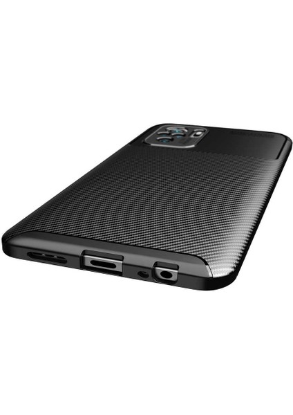 Xiaomi Redmi Note 10 Kılıf Karbon Desenli Yüksek Kalite Negro Silikon Kapak