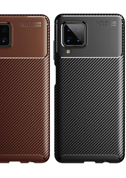 Galaxy M12 Kılıf Karbon Desenli Yüksek Kalite Negro Silikon Kapak