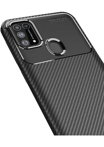 Galaxy M31 Kılıf Karbon Desenli Yüksek Kalite Negro Silikon Kapak