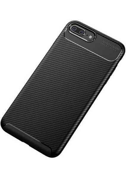 Apple iPhone 7 Plus Kılıf Karbon Desenli Yüksek Kalite Negro Silikon Kapak