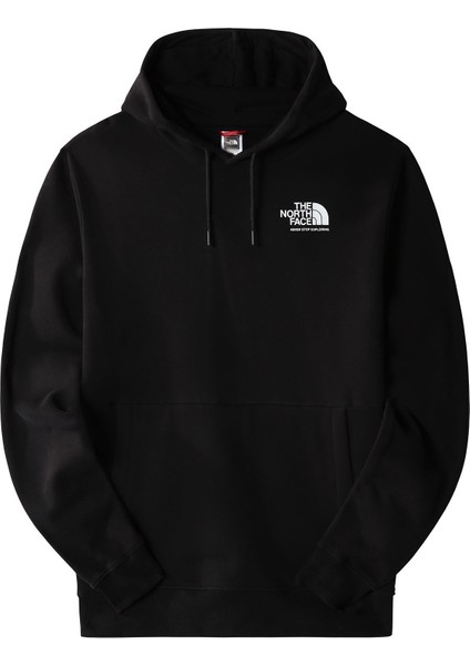 Coordinates Erkek Siyah Kapüşonlu Sweatshirt