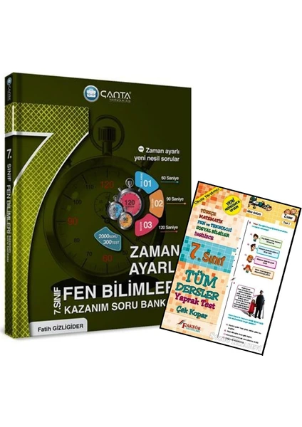 Çanta Yayınları 7.Sınıf Fen Bilimleri Etkinlikli Kazanım Soru Bankası 2020