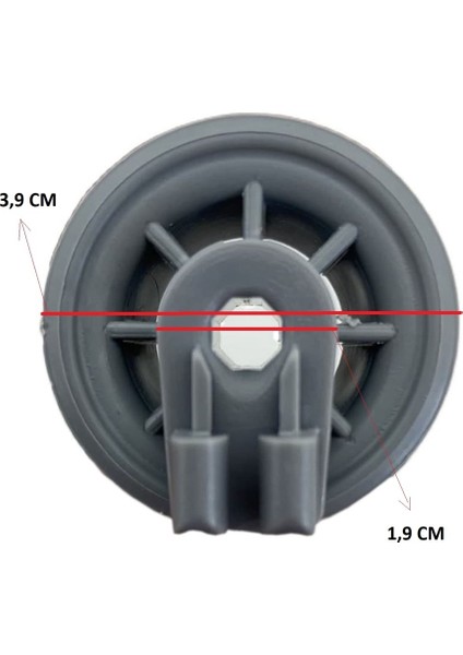 Bosch Uyumlu Bulaşık Makinesi Sepet Tekerleği Alt Teker 8 Adet