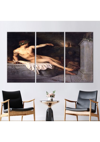 3 Parçalı Kanvas Tablo, Alexaandre Cabanel, Üreme Kanvas Sanatı, Canabel Sanat Eseri,