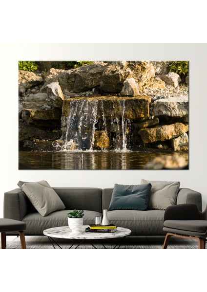 1 Parça Kanvas Tablo, Şelale Manzarası Kanvas Poster, Doğa Manzarası Kanvas Baskı, fiyatları
