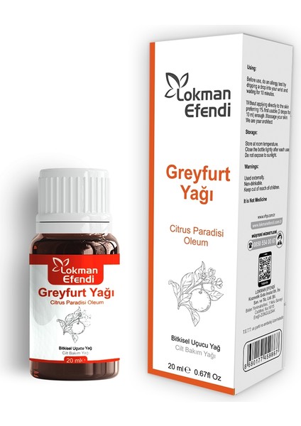 greyfurt Yağı 20 cc