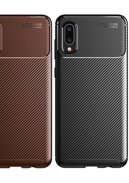 Galaxy A02 Kılıf Karbon Desenli Yüksek Kalite Negro Silikon Kapak