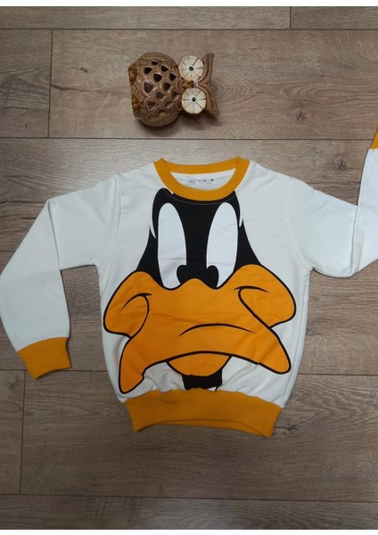 Kız Çocuk Daısy Baskılı Kompak Penye Ikili Takım modelleri