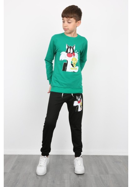 Erkek Çocuk Tom Jerry Baskılı Kompak Penye Ikili Takım fiyatları