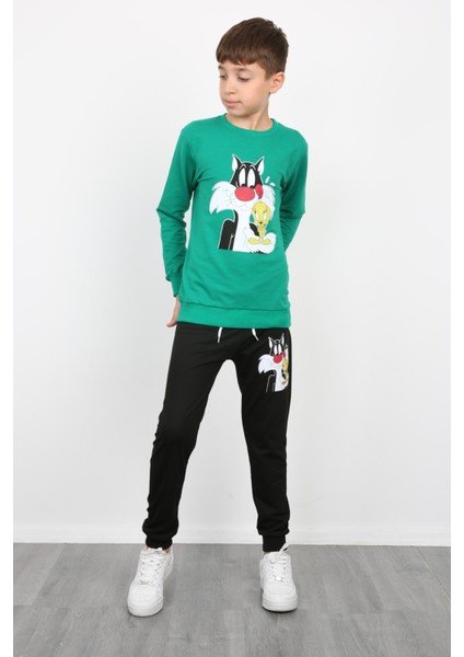 Erkek Çocuk Tom Jerry Baskılı Kompak Penye Ikili Takım indirimleri