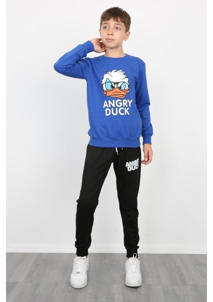 Erkek Çocuk Angry Duck Baskılı Kompak Penye Ikili Takım indirimleri