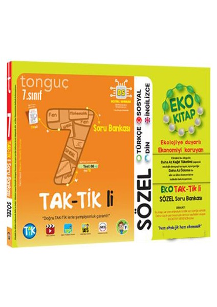 7. Sınıf Taktikli Sözel Eko Kitap Soru Bankası