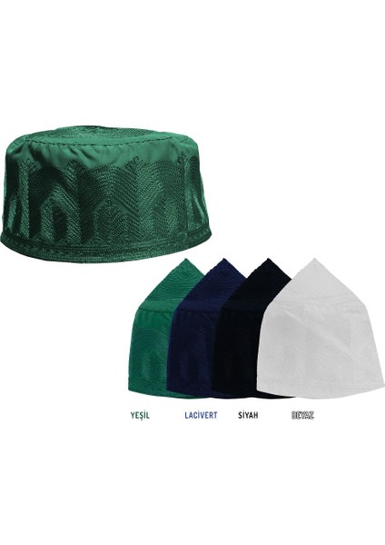 Topbaş Takke Namaz Takkesi Hafız Işlemeli Takke Lacivert Renk 12 Adet Karışık Numara