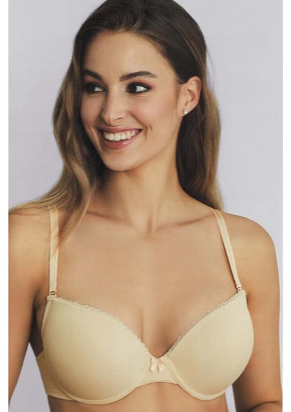 Tulip Badem Yarı Push-Up Sütyen - Ekru
