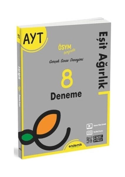 AYT Eşit Ağırlık 8 Deneme (Ciltli)